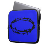 Dornenkrone Laptopschutzhülle (Vorderseite Links)