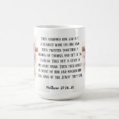 Dornenkrone und Ostern Hoffnung Kaffeetasse (Mittel)