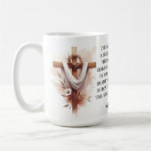 Dornenkrone und Ostern Hoffnung Kaffeetasse (Links)