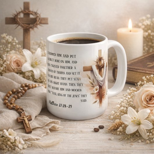 Dornenkrone und Ostern Hoffnung Kaffeetasse