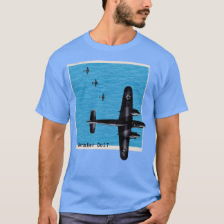 Dornier Do17 WW2-Bombenflugzeug über dem Ozean T-Shirt