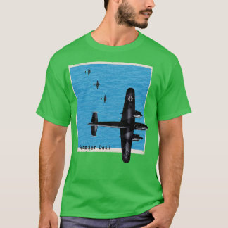 Dornier Do17 WW2-Bombenflugzeug über dem Ozean T-Shirt