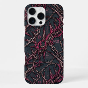 Dornige Briar-Grunge: Dunkles Rosa & Kupfer Organi iPhone 16 Pro Max Hülle
