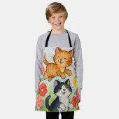 Dornkatzen im Blumengarten Schürze (Getragen)