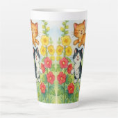 Dornkatzen im Garten einfrieren Milchtasse (Vorderseite)