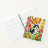 Dornkatzen im Garten einfrieren Notizblock (Innenseite)