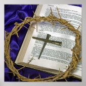 Dornkrone mit Nägeln Poster (Vorne)