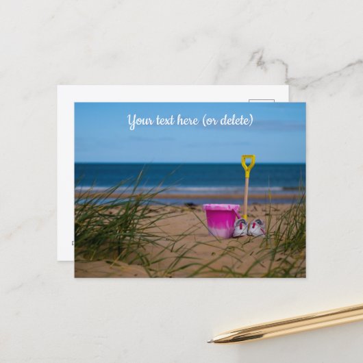 Dornoch Beach, Schottland Postkarte (Vorderseite/Rückseite Beispiel)
