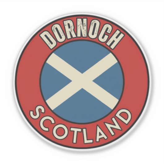 Dornoch, Schottland Aufkleber (Vorderseite)