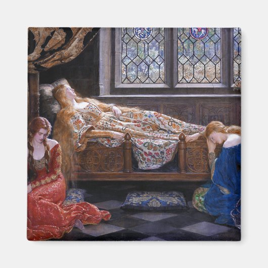 Dornröschen, c. 1921 von John Collier Magnet (Vorne)