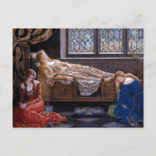 Dornröschen, ca. 1921 von John Collier Postkarte