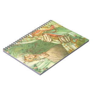 Dornröschen Prinzessin, Vintage Märchen Notizblock