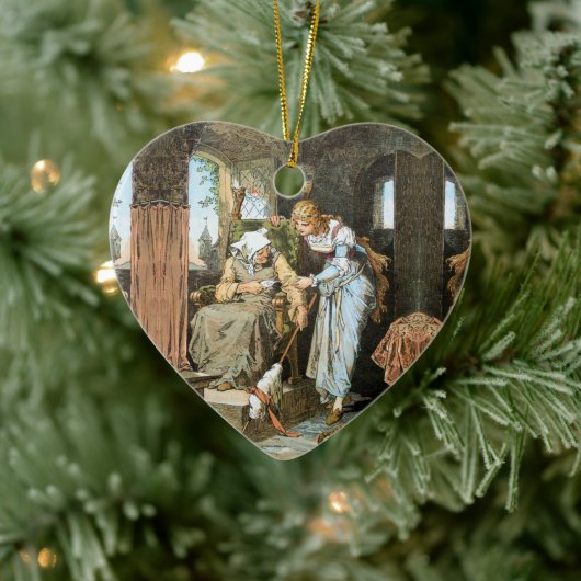 Dornröschen - Schlachthof Beauty - Grimm Märchen Keramik Ornament (Baum)