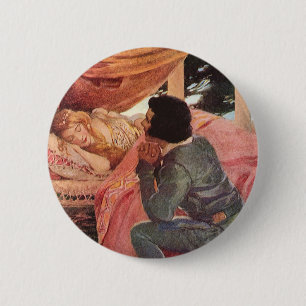 Dornröschen von Jessie Willcox Smith Button