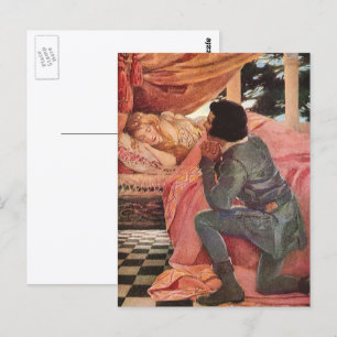 Dornröschen von Jessie Willcox Smith Postkarte