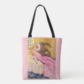Dornröschen wird von Prinz Charming geküsst Tasche (Rückseite)