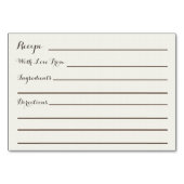 Dornröschenkarten für das Brautparty von Elfenbein Tischnummer (Rückseite)