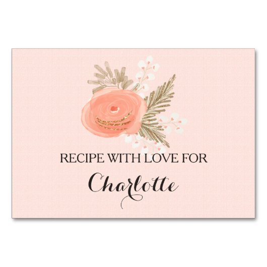 Dornröschenkarten für das Brautparty von Elfenbein Tischnummer (Vorderseite)