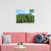 Dorodigipfel über Wäldern am goldenen Tor Leinwanddruck (Insitu (Wohnzimmer))