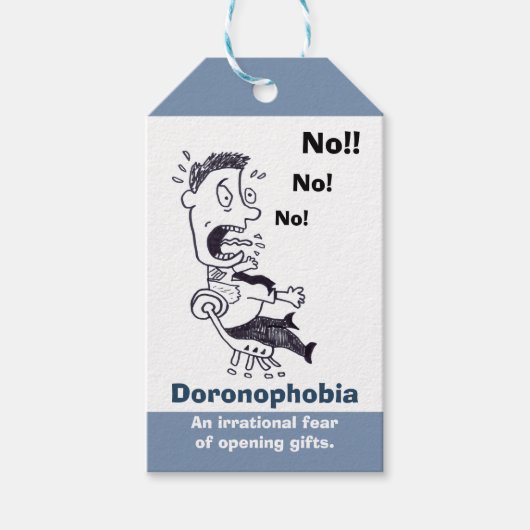 Doronophobie Angst vor dem Öffnen von Geschenkarti Geschenkanhänger (Vorderseite)
