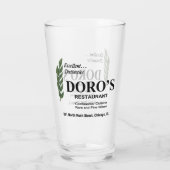 Doro's Restaurant, Rush Street, Chicago, IL Glas (Rückseite)