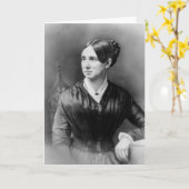 Dorothea DIx Mental Health Reformer Nurse Suffrage Karte (Gelbe Blume)