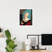 Dorothea Kannengiesser, 1516 (Tempera auf Kalkholz Poster (Heimbüro)