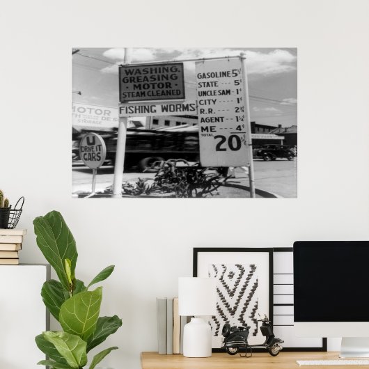 DOROTHEA LANG BERÜHMTE FOTOGRAFIE - GASPREISE POSTER (Heimbüro)