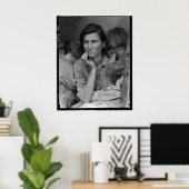 Dorothea Lange's Migrant Mutter Florence Thompson Poster (Heimbüro)