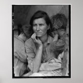 Dorothea Lange's Migrant Mutter Florence Thompson Poster (Vorne)