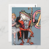 "Dorothy and Frogman" von John R Neill Postkarte (Vorne/Hinten)