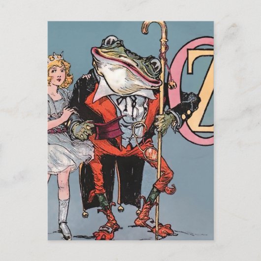 "Dorothy and Frogman" von John R Neill Postkarte (Vorderseite)