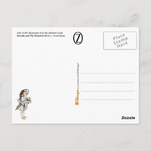 Dorothy and The Wizard in Oz Postkarte (Rückseite)