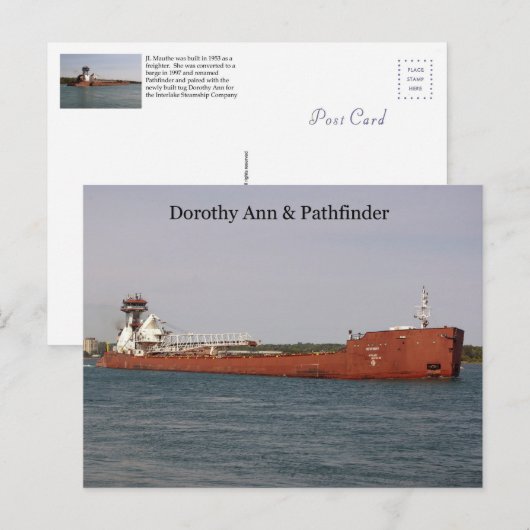 Dorothy Ann & Pathfinder Postkarte (Vorne/Hinten)