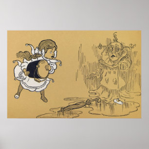 Dorothy, der böse Hexe Zauberer von Oz schmilzt Poster