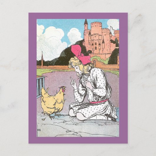 Dorothy Frees the Yellow Hen Postkarte (Vorderseite)