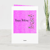 Dorothy, Happy Birthday Aussie Theme Birthday Card Karte (Rückseite)