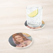 Dorothy Lamour 1940er Star der "Road"-Bilder Sandstein Untersetzer (Seite)