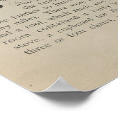 Dorothy lebte in Great Kansas Prairies Poster (Ecke)