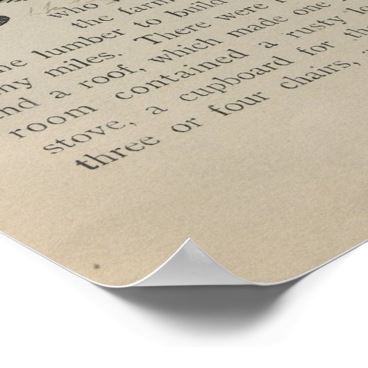 Dorothy lebte in Great Kansas Prairies Poster (Ecke)