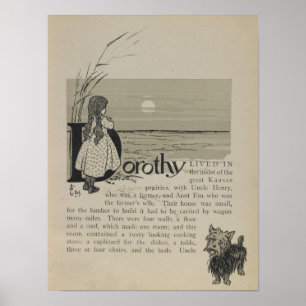Dorothy lebte in Great Kansas Prairies Poster