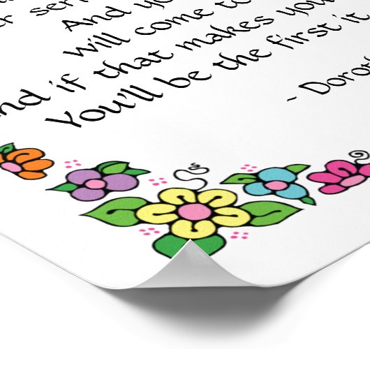 Dorothy Parker Quotation Poster von SRF (Ecke)