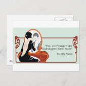 Dorothy Parker Quote Postkarte (Vorne/Hinten)