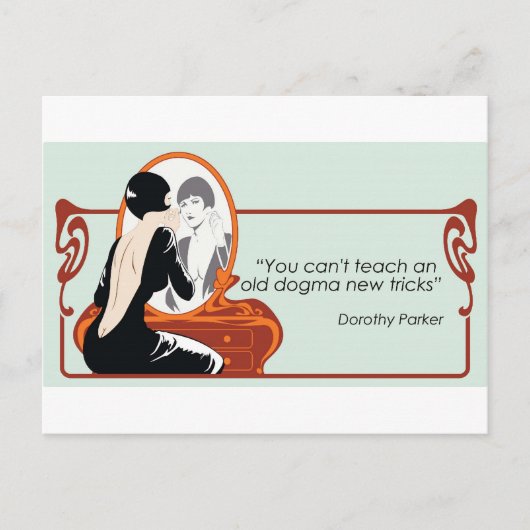 Dorothy Parker Quote Postkarte (Vorderseite)