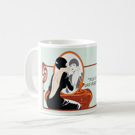 Dorothy Parker-Zitat Kaffeetasse (Vorderseite Links)