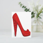 Dorothy Ruby Pump Postkarte (Stehend Vorderseite)