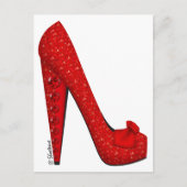 Dorothy Ruby Pump Postkarte (Vorderseite)