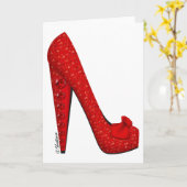 Dorothy Ruby Pumps Karte (Gelbe Blume)