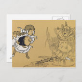 Dorothy schmelzende Wicked Witch West, Zauberer vo Postkarte (Vorne/Hinten)