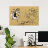 Dorothy schmelzende Wicked Witch Wizard von Oz Poster (Heimbüro)